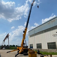 Grue araignée électrique/diesel Sipaite 10 tonnes avec système hydraulique, commande à distance, hauteur de levage 21 m et portée 19 m