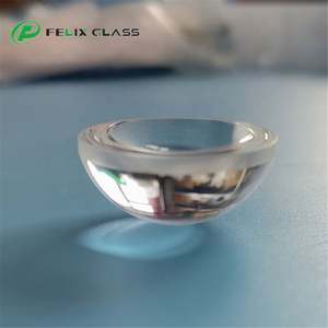 Lentille en verre optique FELIX, lentille en forme de boule de rubis, lentille en forme de demi-boule de saphir - Product Image 2