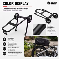 Portaequipajes Trasero de Aleación de Aluminio ODI Especial para Bicicleta Plegable JAVA NEO, Portaequipajes de Alta Capacidad de Carga con Ruedas Fáciles de Usar, 16 20 Pulgadas