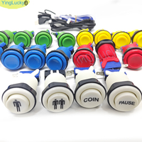Kit DIY Arcade Style Américain Joystick SANWA Métal 2 Joueurs Bouton Poussoir HAPP Micro-interrupteur Encodeur Zéro Latence PC