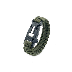 Gran Oferta personalizada para acampar al aire libre supervivencia emergencia hombres <span class=keywords><strong>cord</strong></span>ón pulsera con silbato de pedernal de fuego - Product Image 5