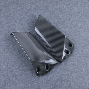 Ailerons supérieurs en carbone sec 3K pour Kawasaki Ninja H2 H2R 2015-2026, pièces universelles à visser - Product Image 3