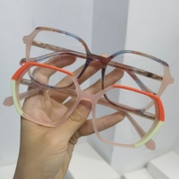 Top Acétate Stratifié Lunettes En Gros Fibre De Lunettes Cadres Vente Chaude Vogue Lunettes Cat Eye Forme Épais Acétate Métal Charnière
