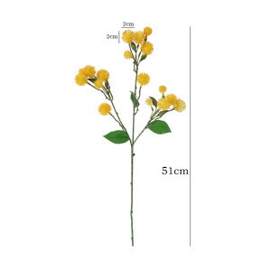Flor de Diente de León Artificial Ruilisi, Tallo Único, Color Amarillo Claro, Plástico, Estilo Europeo, Decoración para el Hogar - Product Image 5