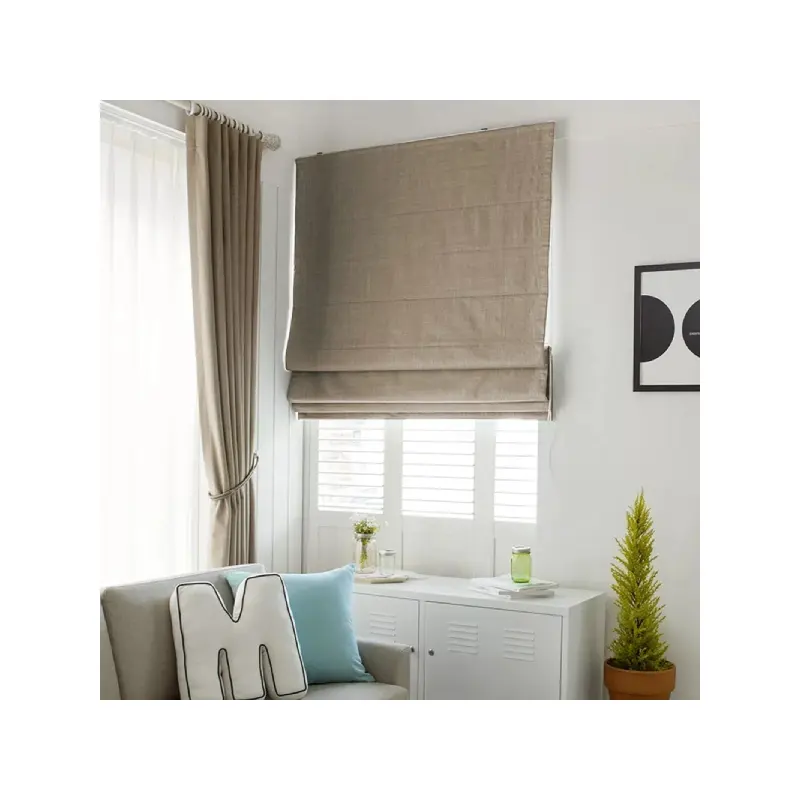 1PC MOQ New Arrival Roman Blinds Windows Roman Curtains Luxury automatic electric cordless remote and app control smart window r
