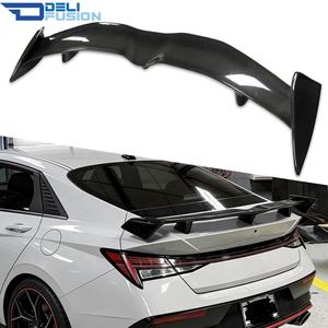Aileron arrière Elantra N pour Hyundai Elantra N/Avante (CN7) 2021-2025, type ARD, en fibre de carbone véritable, avec supports de fixation - Product Image 1