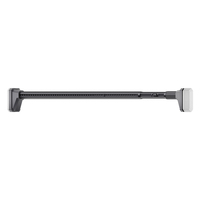 Tringle à rideaux robuste YIJIALE, brevetée, de 39,4 à 122 pouces, en acier au carbone de 32 mm, antirouille, écologique, à fixation rapide, pour balcon