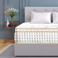 Matelas en mousse haute densité moderne, hypoallergénique, écologique, avec technologie de mousse à mémoire de forme au gel rafraîchissant et ressorts ensachés, pour chambre et école