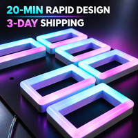 Enseigne néon LED personnalisée en acrylique, logo néon 3D, enseigne néon flexible étanche, luminosité réglable, grande taille