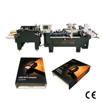 Plegadora y Encoladora de Cajas Electrónica 3A-380 para Fábrica de Cartón |   Máquina Automática de Plegado y Encolado 220V/380V