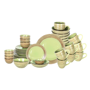Semtember Promotion Kitchen <strong>Dinnware</strong> Plates Unique Design Houseware Sets Microwave Safe Stoneware Ceramic Dinner Sets Restaurant - Product Image 1