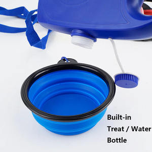 Tali Berjalan Luar Ruangan Persediaan Hewan Peliharaan Desainer Tali Anjing Peliharaan Multi-fungsi dengan Built-In Botol Air Mangkuk Kantong Limbah Dispenser - Product Image 4