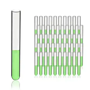 Tubo de prueba de cultivo de vidrio borosilicato, cilíndrico, liso, 12x75MM, 5ml
