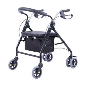 Chariot pliable et confortable léger Chariot assis et pratique pour personnes âgées pour <span class=keywords><strong>acheter</strong></span> des produits d'épicerie Walker & Rollator - Product Image 1