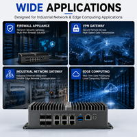 Appareil de sécurité réseau sans ventilateur, pare-feu VPN Intel Atom C3958 avec 6 ports 2.5GbE I226-V et 4 ports SFP 10GbE