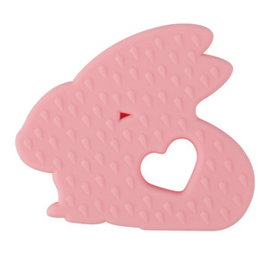 Soft and Cute Jade Rabbit <b>Silicone</b> Teether Baby Safe Teething <b>Stick</b> Gadget Grab-and-Bite Baby Food-Grade Biting Toy - Product Image 4