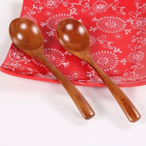 Set di cucchiaini da tè in legno antico da 18,5 cm per caffè, condimenti, miele, cucina e servizio a tavola, all'ingrosso - Product Image 3