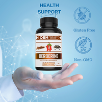 Supplément à base de plantes OEM ODM capsules de berbérine avec cannelle de Ceylan curcuma chardon-Marie melon amer soutien coeur bien-être