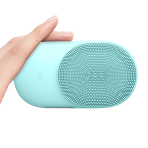 Brosse nettoyante faciale en silicone rechargeable par USB, étanche, à vibration, pour le nettoyage en profondeur des pores, outil de soin de la peau - Product Image 1