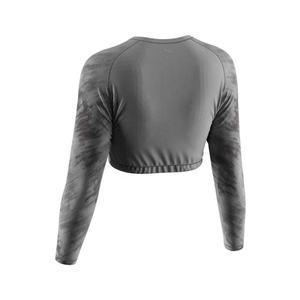 Camiseta Deportiva de Diseño Y2K, Top Corto de Manga Larga para Gimnasio, Camiseta de Hombro Descubierto para Mujer 2023, para Chicas - Product Image 4