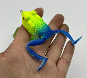 เหยื่อปลอมรูปกบสายฟ้าแบบมีขา น้ำหนัก 15 กรัม สีดำ ทำจากพลาสติก พร้อมตัวเบ็ด สำหรับตกปลา - Product Image 5