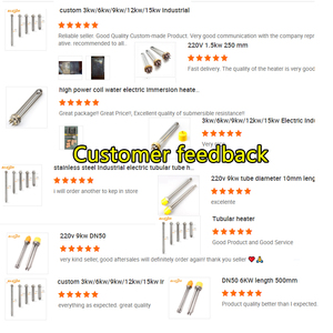 220V 3 Pha 3kw 6kw 9kw 12kw Thép Không Gỉ Ống Ngâm Điện Threaded Nồi Hơi Nước Sưởi Ấm Yếu Tố - Product Image 6
