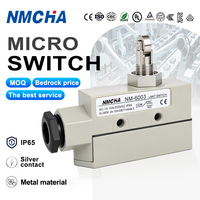 Interrupteur de fin de course à micro-mouvement NMCHA NM-6003, réinitialisation automatique, IP65, industriel, 250V 10/15A, métal, -20 +80°C, durée de vie 500 000 cycles