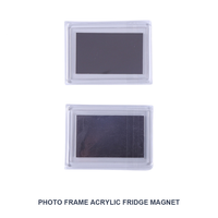 Cadre photo transparent en acrylique, aimanté, pour réfrigérateur, cadre magnétique pour photos
