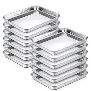 High Quality Metal Stainless Steel Baking Tray Roast Pan For Baking Cold Dishes