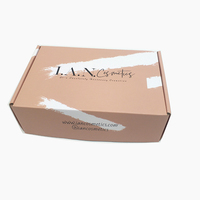 Boîte livraison ondulé en carton de luxe, logo personnalisé pour chaussures, emballage de perruques à fleurs, vente en gros, 10 pièces