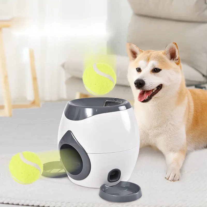 Bán Buôn Biểu Tượng Tùy Chỉnh Pet Đồ Chơi Tương Tác Chó Câu Đố Thực Phẩm Dispenser Tennis Ball Ném Lấy Máy