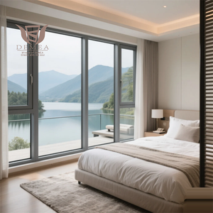Fenêtres à battants en alliage d'aluminium à <span class=keywords><strong>prix</strong></span> de gros, couleur personnalisée, double vitrage, portes et fenêtres en aluminium pour projets de villas - Product Image 4