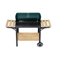 Barbecue au charbon de bois portable Pinniu avec table latérale pliable pour le camping en plein air, les barbecues dans la cour, les pique-niques et la cuisine