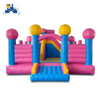 LilyToys - Location de structures gonflables pour fêtes d'enfants - Combo toboggan gonflable de jardin - Jouets