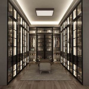 Armario de Madera Lacada de Alta Gama con Puerta de Vidrio y Luz LED - Product Image 2