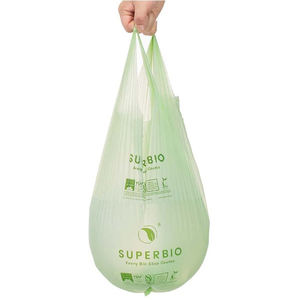 Bolsa de Basura de PLA 100% Biodegradable Impresa Personalizable en Rollo, Camiseta Compostable para Uso Doméstico - Product Image 2