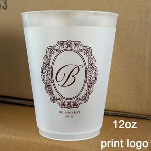 Vasos Desechables de Plástico para Mascotas de 500 ml, 1000 Unidades, 12 oz, para Despedida de Soltera, Compromiso, Aniversario, Recuerdos de Fiesta, Estilo Vintage - Product Image 2