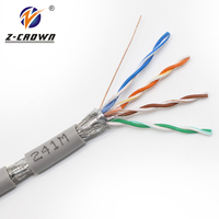 Kabel Lan a 350 mhz d Link 500 m dalam ruangan Ftp bebas oksigen tembaga Cat6 Cat5 E