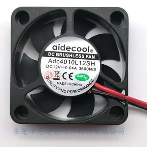 Aidecoolr 4010 eksenel akış anahtarı 24V DC 12V Mini BLDC mikro DC yüksek CFM 12V 12V soğutma fanı bilgisayar bakır soğutucu mikro