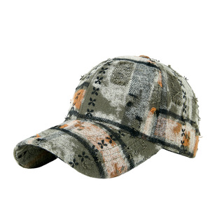 Casquette de baseball en velours à carreaux, tissu en coton respirant, protection solaire pour femmes, chapeau d'hiver - Product Image 1