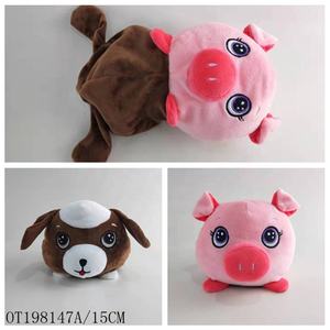 2024 suave felpa pequeño lindo Reversible peluche elefante zorro Flip muñeca para Parque de Atracciones - Product Image 4