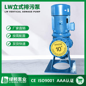 Bomba Centrífuga de Hierro Fundido Resistente a Ácidos y Álcalis, Sin Obstrucciones, GW/LW, Maquinaria de Tratamiento de Aguas Residuales de Acero Inoxidable 304 - Product Image 5