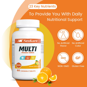 Compresse Multivitaminiche Biologiche Personalizzate OEM, Supporto Immunitario, 60 Compresse Facili da Deglutire per la Salute di Ossa, Cuore <span class=keywords><strong>e</strong></span> Cervello, Vitamina B12 per Adulti - Product Image 3