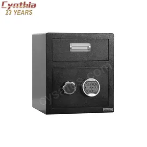 Metal Depository Safe Mounted Drop Slot Safe Box Mini Office Furniture Vault