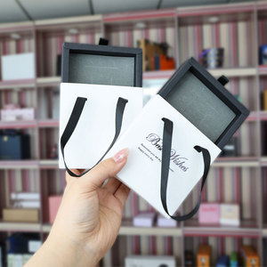 Tùy Chỉnh Nhỏ Giấy Đồ Trang Sức Túi Đồ Trang Sức Hiển Thị Hộp Bao Bì Quà Tặng Đồ Trang Sức Bao Bì Hộp Giấy Với Pouch Cho Vòng Đeo Tay - Product Image 3