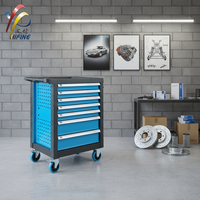 Armoire à outils robuste en acier, revêtement en poudre plastique, système de verrouillage interne, 6/7 tiroirs pour garage, atelier, OEM