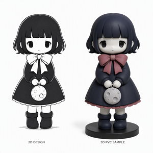 Figura de PVC de Chica con Capucha de <span class=keywords><strong>Anime</strong></span>, Estilo Chica Rebelde, Juguete Coleccionable de Arte para Tienda de Cajas Sorpresa, Juguetes de Moda, Chica Dulce y Genial - Product Image 4