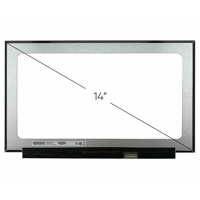 14.0" FHD HDR Laptop LCD Screen Assembly for DELL Notebook Display Panel B140HAN07.1 1920x1080 New Replacement Part 058CC4
