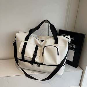 Bolsa de Deporte Personalizada con Logotipo para Mujer, Bolsa de Viaje con Compartimento para Zapatos, Bolsa de Viaje de Gran Capacidad para Fin de Semana - Product Image 1