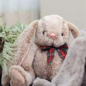 Peluche Lapin de Haute Qualité en Gros, Adorable Lapin en Peluche avec Nœud Papillon, Jouet Doux en Coton PP, Cadeau d'Anniversaire Anti-Stress - Product Image 6